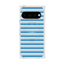 プレミアムスクエアケース with Pixelsnap［ Small Border - Blue ］