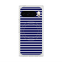 プレミアムスクエアケース with Pixelsnap［ Middle Border - Blue ］
