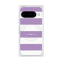 プレミアムスクエアケース with Pixelsnap［ Big Border - Purple ］