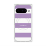 プレミアムスクエアケース with Pixelsnap［ Big Border - Purple ］