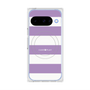 プレミアムスクエアケース with Pixelsnap［ Big Border - Purple ］