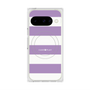 プレミアムスクエアケース with Pixelsnap［ Big Border - Purple ］