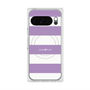 プレミアムスクエアケース with Pixelsnap［ Big Border - Purple ］