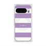 プレミアムスクエアケース with Pixelsnap［ Big Border - Purple ］