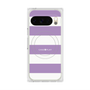 プレミアムスクエアケース with Pixelsnap［ Big Border - Purple ］