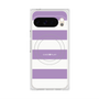 プレミアムスクエアケース with Pixelsnap［ Big Border - Purple ］