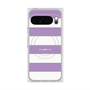 プレミアムスクエアケース with Pixelsnap［ Big Border - Purple ］