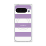 プレミアムスクエアケース with Pixelsnap［ Big Border - Purple ］