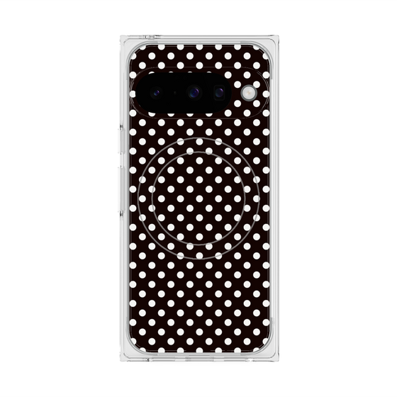 プレミアムスクエアケース with Pixelsnap［ Small Dot - Black ］