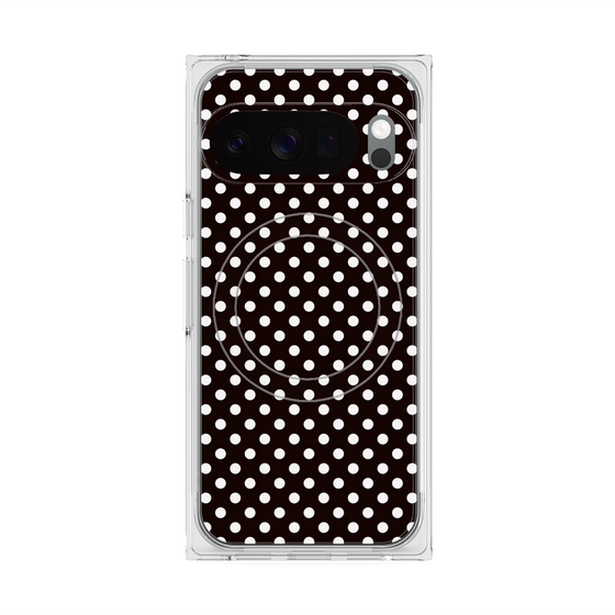 プレミアムスクエアケース with Pixelsnap［ Small Dot - Black ］