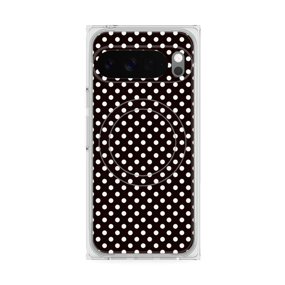 プレミアムスクエアケース with Pixelsnap［ Small Dot - Black ］