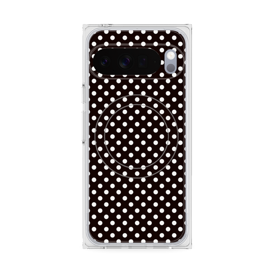 プレミアムスクエアケース with Pixelsnap［ Small Dot - Black ］