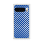 プレミアムスクエアケース with Pixelsnap［ Small Dot - Blue ］