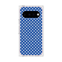 プレミアムスクエアケース with Pixelsnap［ Small Dot - Blue ］