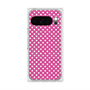 プレミアムスクエアケース with Pixelsnap［ Small Dot - Pink ］