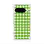 プレミアムスクエアケース with Pixelsnap［ Big Dot - Green ］