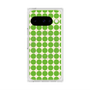 プレミアムスクエアケース with Pixelsnap［ Big Dot - Green ］