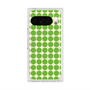 プレミアムスクエアケース with Pixelsnap［ Big Dot - Green ］