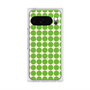 プレミアムスクエアケース with Pixelsnap［ Big Dot - Green ］