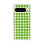 プレミアムスクエアケース with Pixelsnap［ Big Dot - Green ］