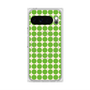 プレミアムスクエアケース with Pixelsnap［ Big Dot - Green ］
