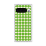 プレミアムスクエアケース with Pixelsnap［ Big Dot - Green ］
