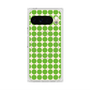 プレミアムスクエアケース with Pixelsnap［ Big Dot - Green ］