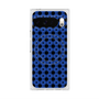 プレミアムスクエアケース with Pixelsnap［ Shower Dot - Blue ］