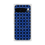 プレミアムスクエアケース with Pixelsnap［ Shower Dot - Blue ］