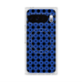 プレミアムスクエアケース with Pixelsnap［ Shower Dot - Blue ］