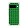 プレミアムスクエアケース with Pixelsnap［ Shower Dot - Green ］