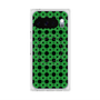 プレミアムスクエアケース with Pixelsnap［ Shower Dot - Green ］