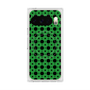 プレミアムスクエアケース with Pixelsnap［ Shower Dot - Green ］