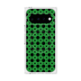 プレミアムスクエアケース with Pixelsnap［ Shower Dot - Green ］