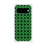 プレミアムスクエアケース with Pixelsnap［ Shower Dot - Green ］