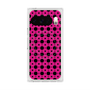プレミアムスクエアケース with Pixelsnap［ Shower Dot - Pink ］