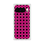 プレミアムスクエアケース with Pixelsnap［ Shower Dot - Pink ］
