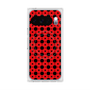 プレミアムスクエアケース with Pixelsnap［ Shower Dot - Red ］