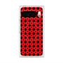 プレミアムスクエアケース with Pixelsnap［ Shower Dot - Red ］