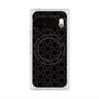 プレミアムスクエアケース with Pixelsnap［ Dot Circle - Black ］