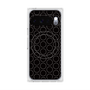 プレミアムスクエアケース with Pixelsnap［ Dot Circle - Black ］