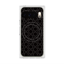 プレミアムスクエアケース with Pixelsnap［ Dot Circle - Black ］
