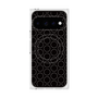 プレミアムスクエアケース with Pixelsnap［ Dot Circle - Black ］