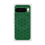 プレミアムスクエアケース with Pixelsnap［ Dot Circle - Green ］