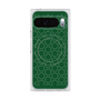 プレミアムスクエアケース with Pixelsnap［ Dot Circle - Green ］