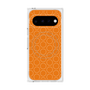 プレミアムスクエアケース with Pixelsnap［ Dot Circle - Orange ］
