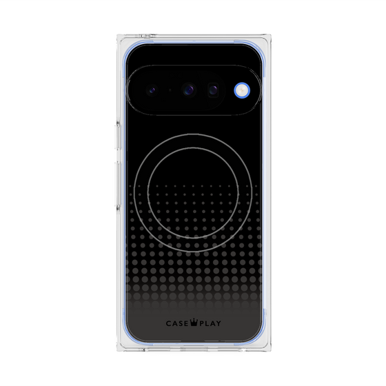 プレミアムスクエアケース with Pixelsnap［ Dot Gradation - Black ］