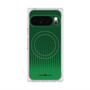 プレミアムスクエアケース with Pixelsnap［ Dot Gradation - Green ］