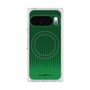 プレミアムスクエアケース with Pixelsnap［ Dot Gradation - Green ］