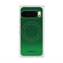 プレミアムスクエアケース with Pixelsnap［ Dot Gradation - Green ］